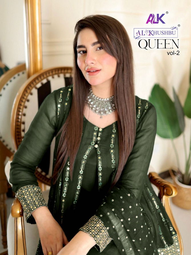 Alk Khushbu Queen Vol 2 Georgette Wholesale Pakistani Suits